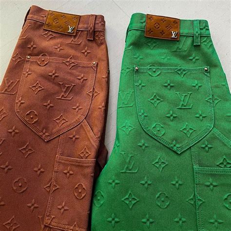 louis vuitton carpenter pants brown